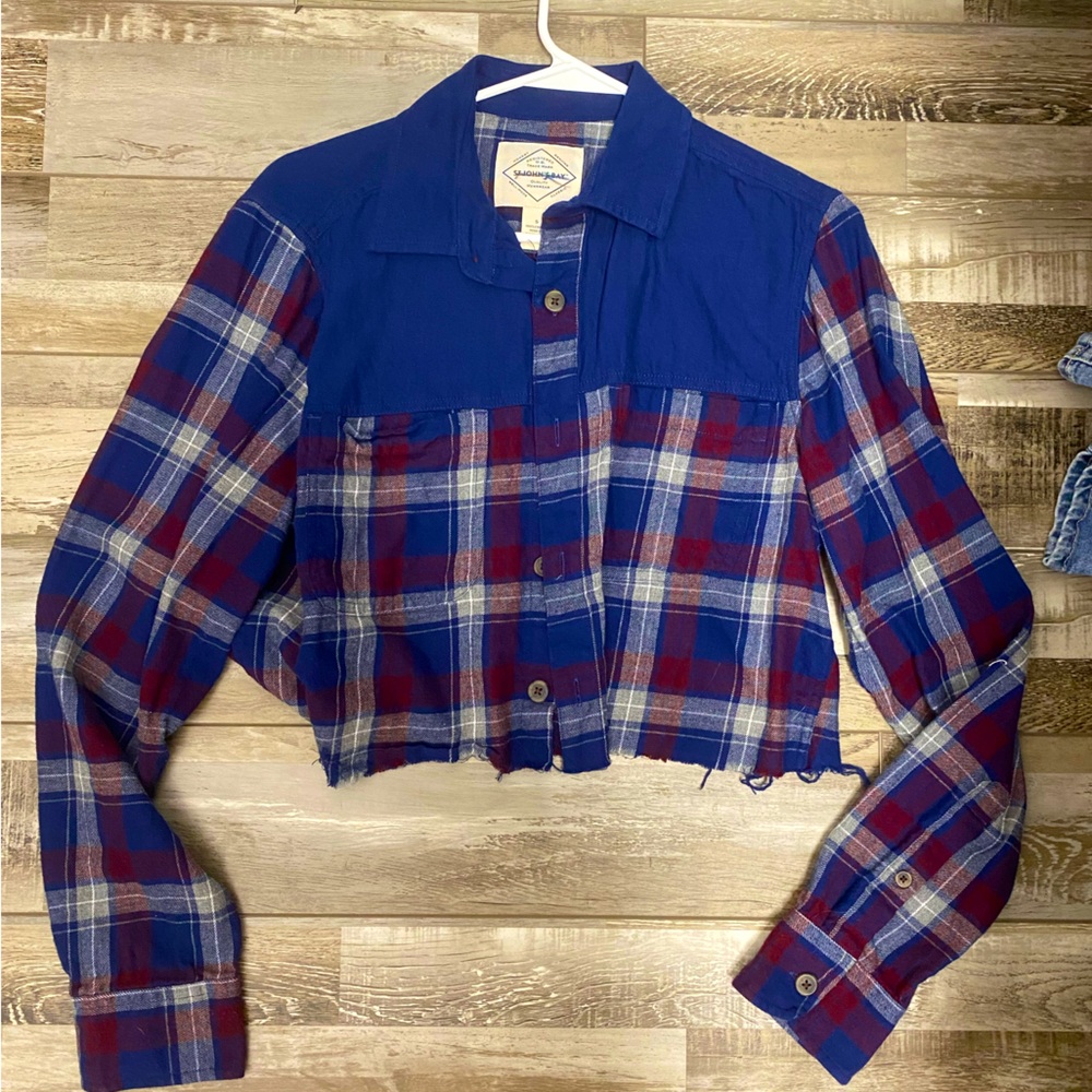 Cropped flannel